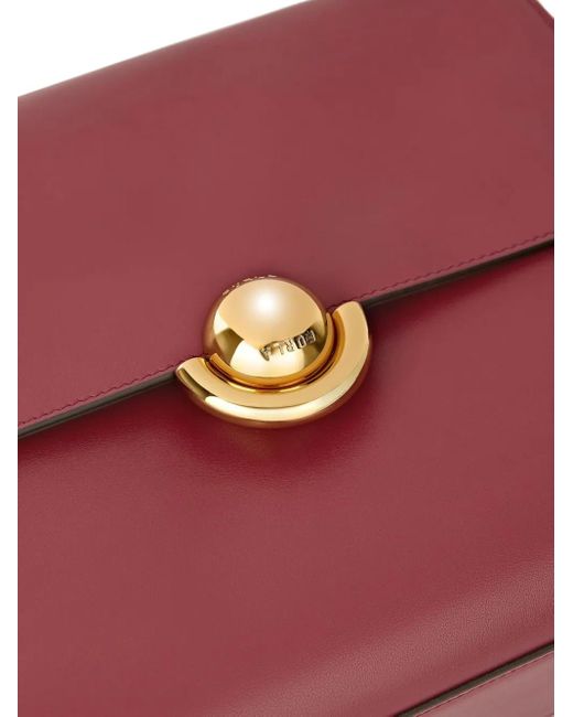Furla レザーショルダーバッグ Purple