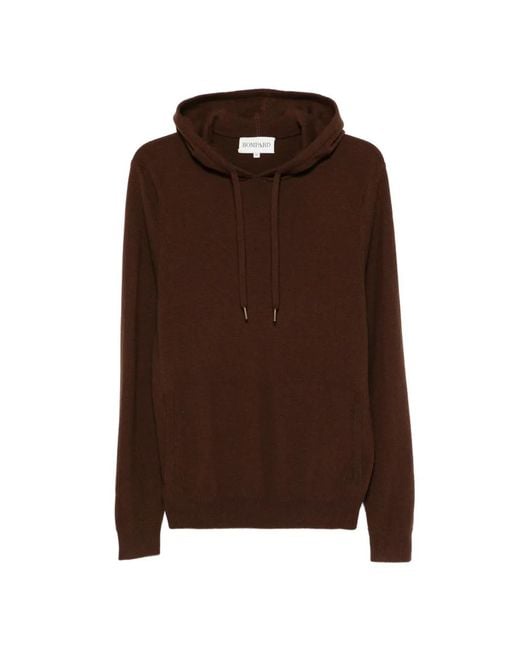 Bompard Brown Hooded Hoodie for men