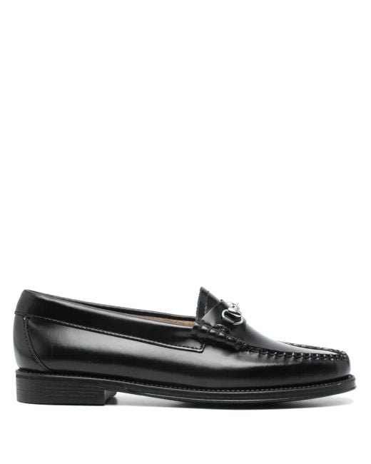 G.H.BASS Black Easy Weejuns Lianna Horsebit Loafers