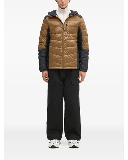 Columbia Brown Labyrinth Loop Quilted Hooded Jacket for men