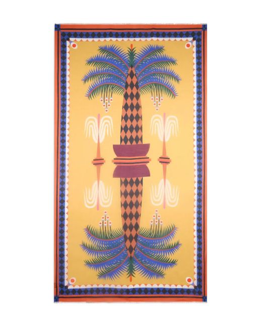 Etro X Agostino Iacurdi プリント スカーフ Blue