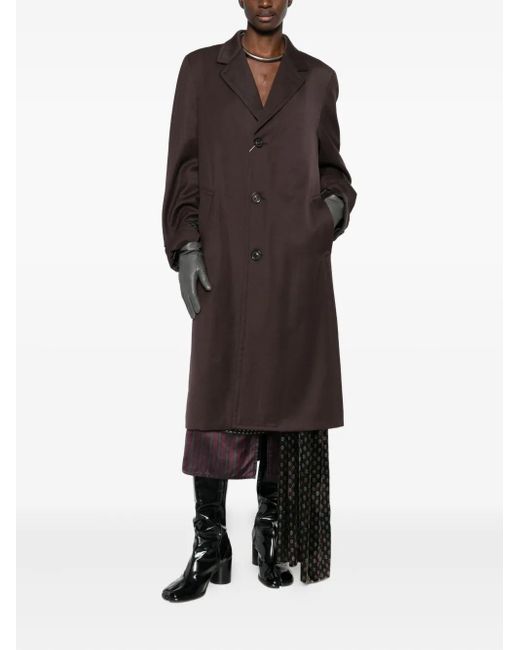 Maison Margiela Brown Button-Up Coat