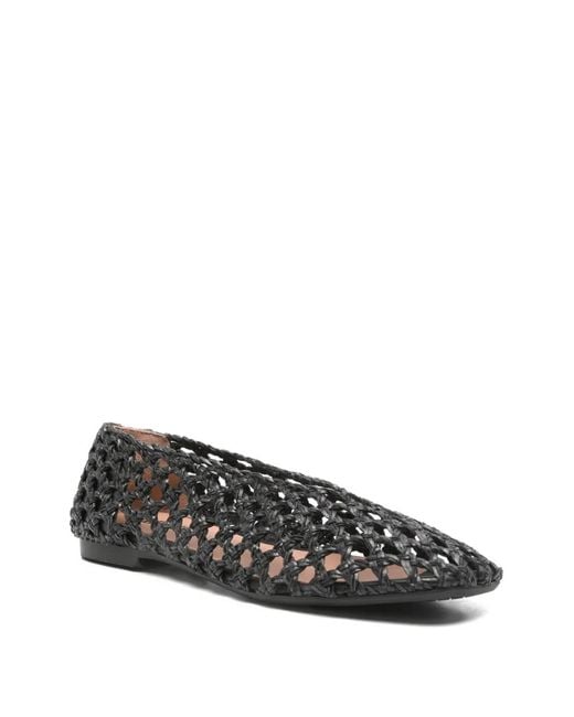 Carmens White Square-Toe Ballet Flats