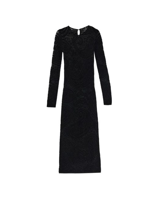 Etro Black Dress With Long Sleeves