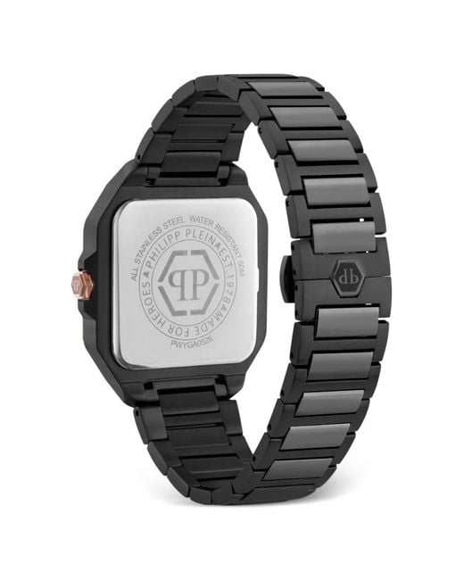 Philipp Plein Gray Hexagonal 42Mm Watch for men