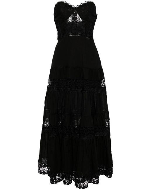 Charo Ruiz Maxi-jurk Met Cut-outs in het Black