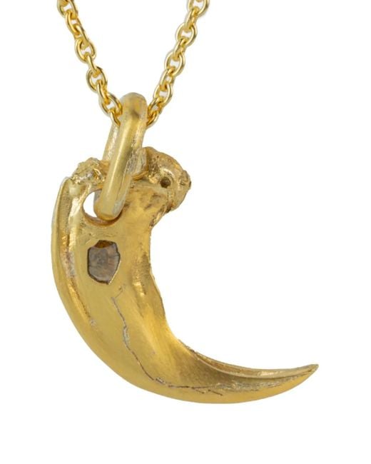 Collier Bear Claw Serti De Diamants Parts Of 4 en coloris Metallic