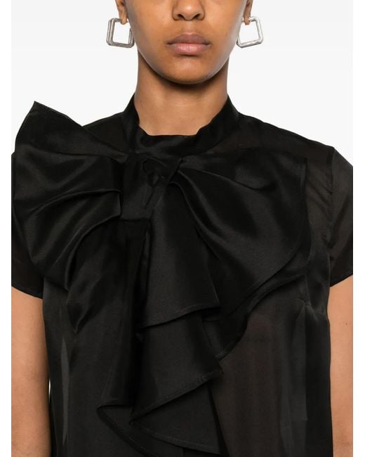 Blusa Con Lazo Viktor & Rolf de color Black