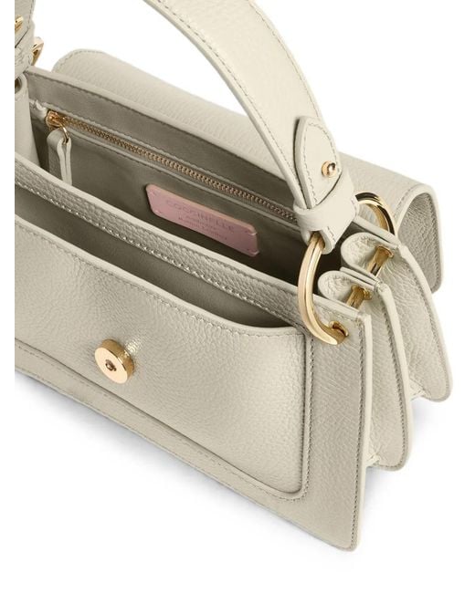 Coccinelle White Small C-Me Logo-Plaque Tote Bag