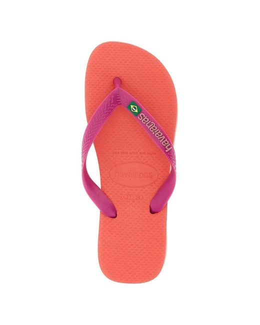 Havaianas Pink Brasil Logo Sandalen