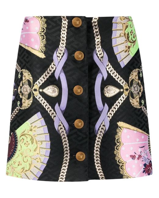 Versace Multicolor Skirts Red