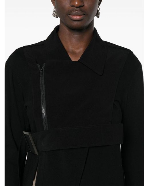 Yohji Yamamoto Black Belted Asymmetric Jacket