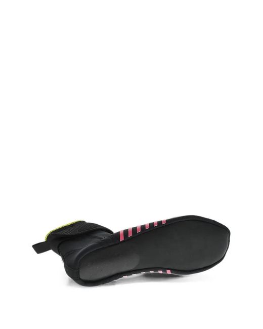 DSquared² White Wave Touch-Strap High-Top Sneakers