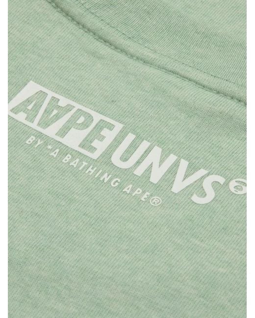 Aape By A Bathing Ape Green Logo T-Shirt for men
