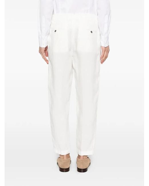 Eleventy White Pences Over Trousers for men