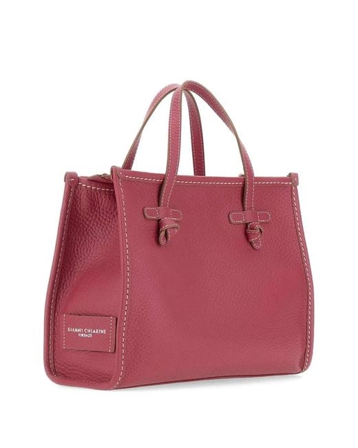 MARCELLA CLUB Pink Miss Marcella Grained-Leather Tote Bag