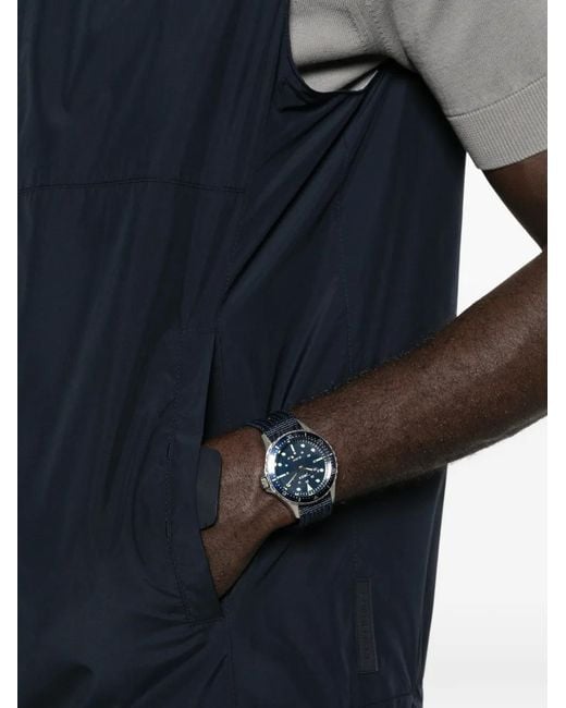 Corneliani Blue Zip-Up Gilet for men
