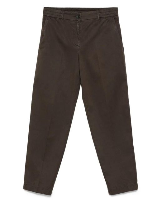Seventy Gray Elastic-Waistband Trousers