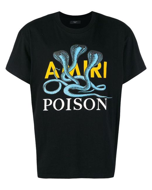 Amiri Black Poison Print T-shirt for men