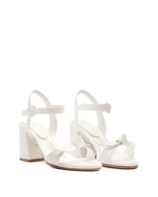 Alexandre Birman White 75Mm Clarita Sandals