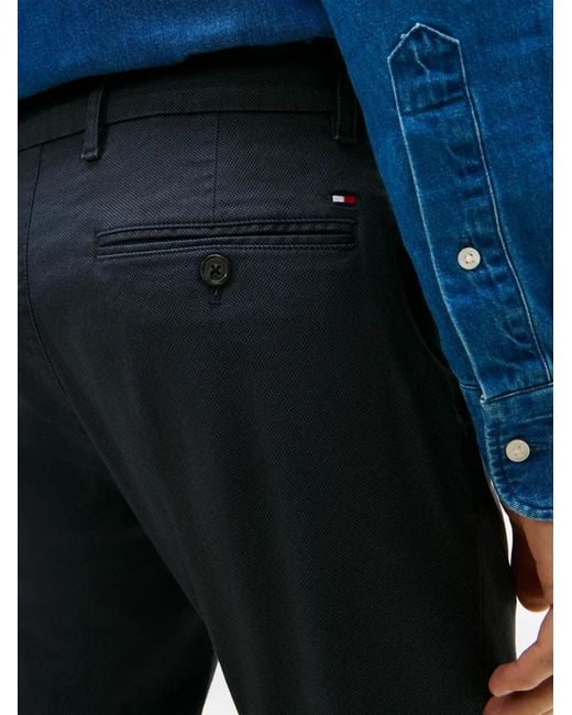 Tommy Hilfiger Blue Pantalon Court Boutonné for men