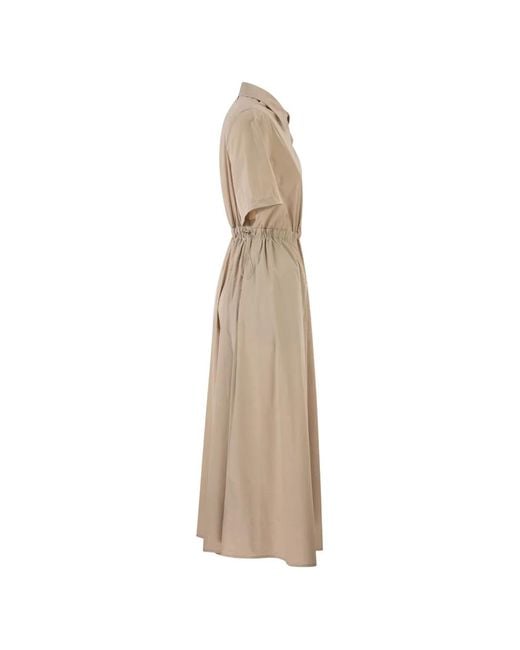 Herno Natural Drawstring Dress