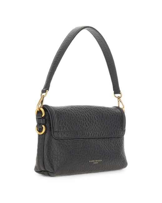 Gianni Chiarini Black Bea Grain-Leather Shoulder Bag