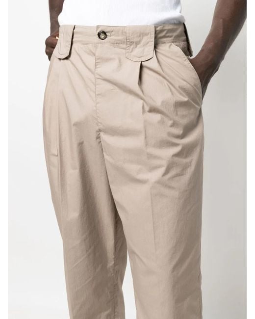 Nanushka Natural High-Rise Pleated Trousers for men