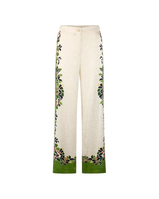 Marc Cain White Warri Palazzo Pants