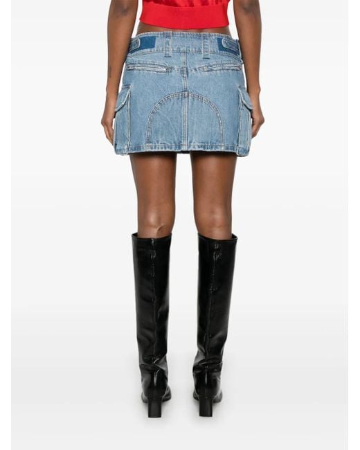 Alexander Wang Blue Cargo Pocket Skirt