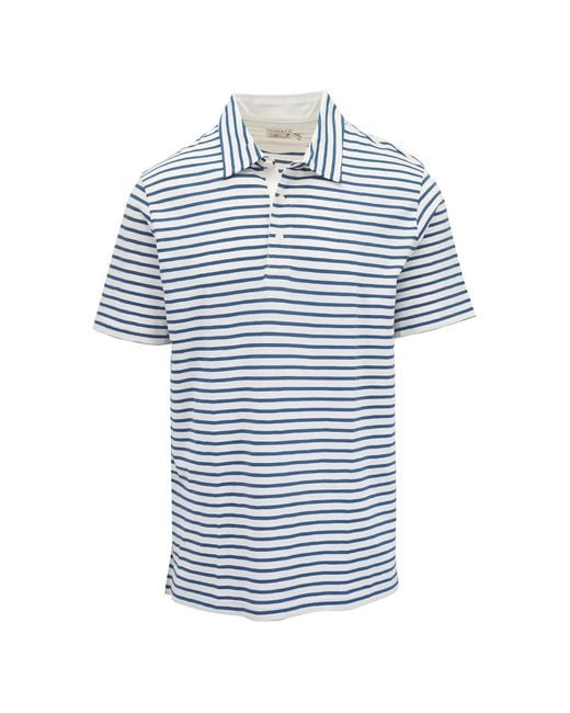 Faherty Brand Gestreiftes Poloshirt in Blue für Herren