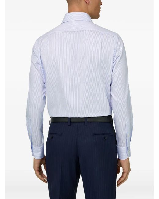 Boggi White Striped Cotton Shirt for men