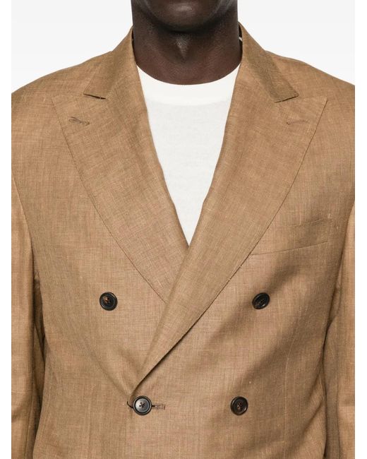 Corneliani Natural Double-Breasted Jacket for men
