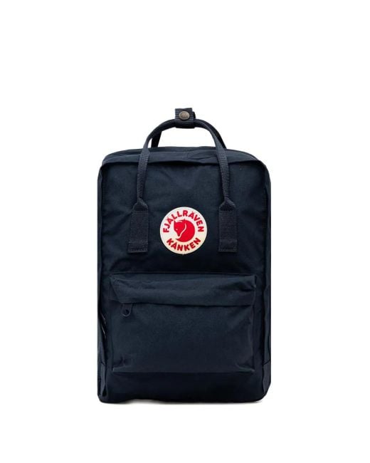 Fjallraven Blue Kånken Logo-Patch Backpack