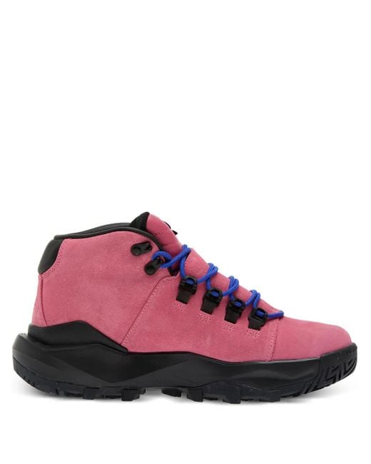 Nike Pink Cygnal Lace-Up Suede Hi-Top Sneakers for men