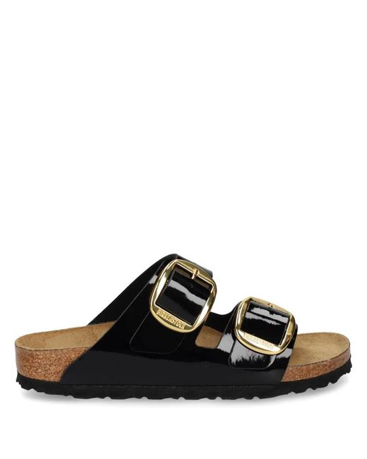 Birkenstock Black Arizona Big Buckle Slides