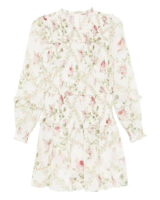 Robe Emilia Georgette Needle & Thread en coloris Natural