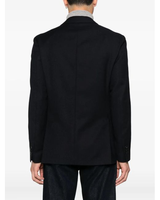 Blazer con bolsillos de parche Lardini de hombre de color Black