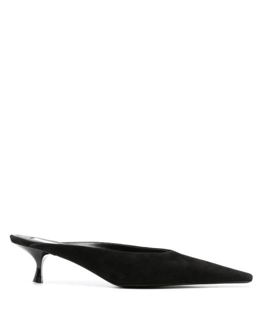 Victoria Beckham Black Spitze Mules 45Mm