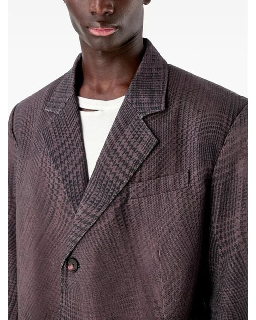 Blazer A Cuadros CAMPERLAB de color Purple