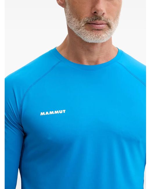Mammut Blue Ducan Fl Long-Sleeve T-Shirt for men
