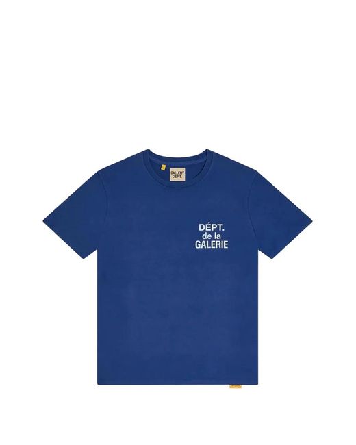 GALLERY DEPT. Blue Logo-Print T-Shirt for men