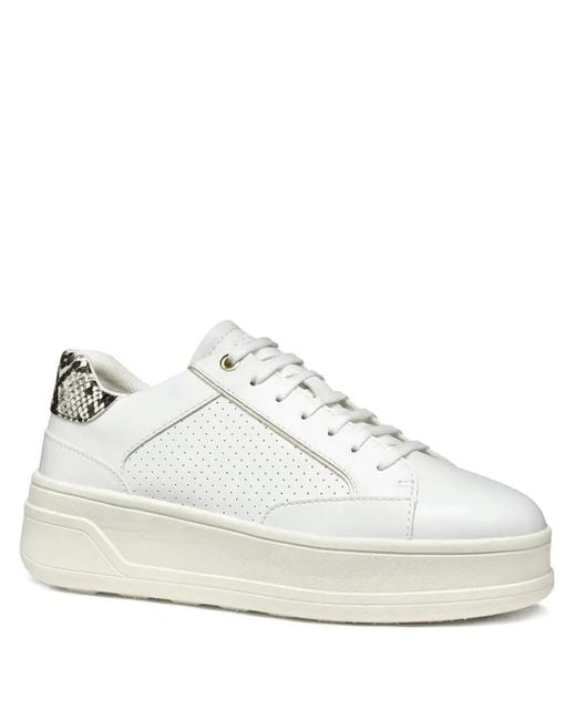 Geox Spherica Ecub-2 プラットフォーム スニーカー White