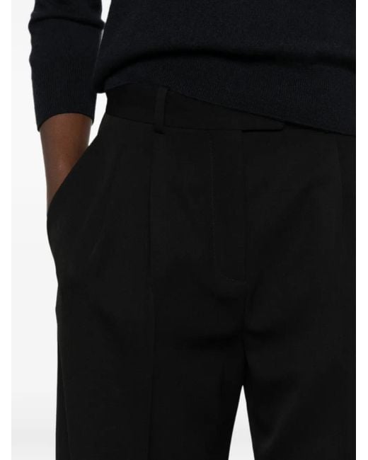 The Row Black Belt Loops Pleats Trousers