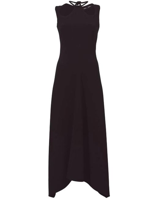 Proenza Schouler Purple Matte Crepe Dress