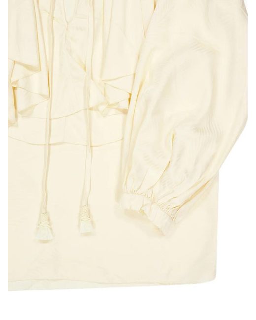 Johanna Ortiz Natural Brisa Colectiva Jacquard Blouse