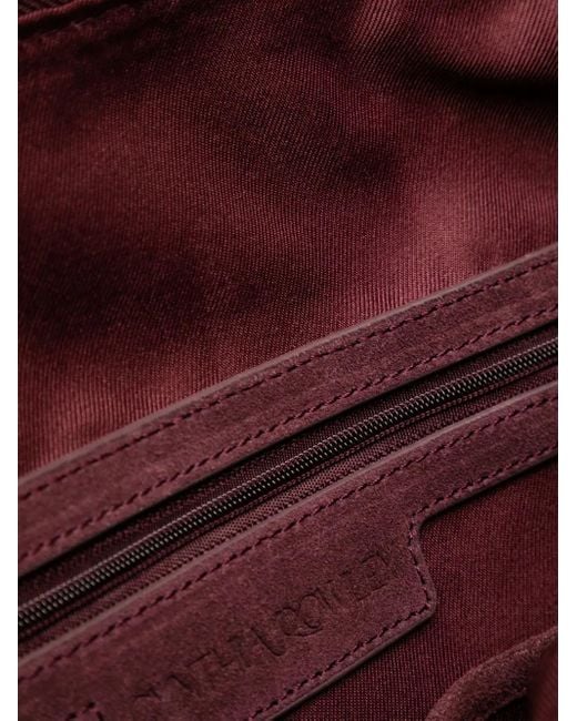 Cynthia Rowley Purple Schultertasche mit aufgesetzter Tasche