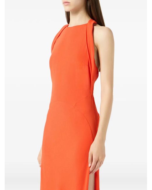 Blumarine Red Halterneck Maxi Dress