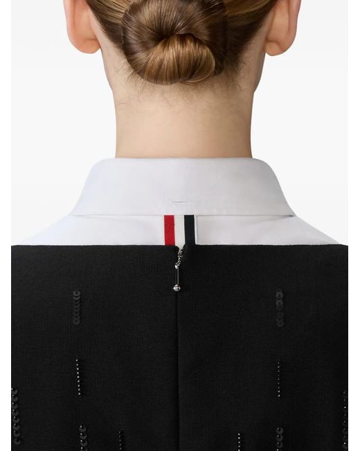 Thom Browne Black Sequinned Mini Dress