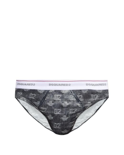 DSquared² Blue Monogram Brief for men